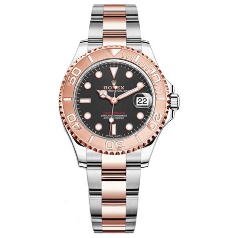 rolex yacht master rose gold black dial|gold Rolex Yacht-Master for sale.